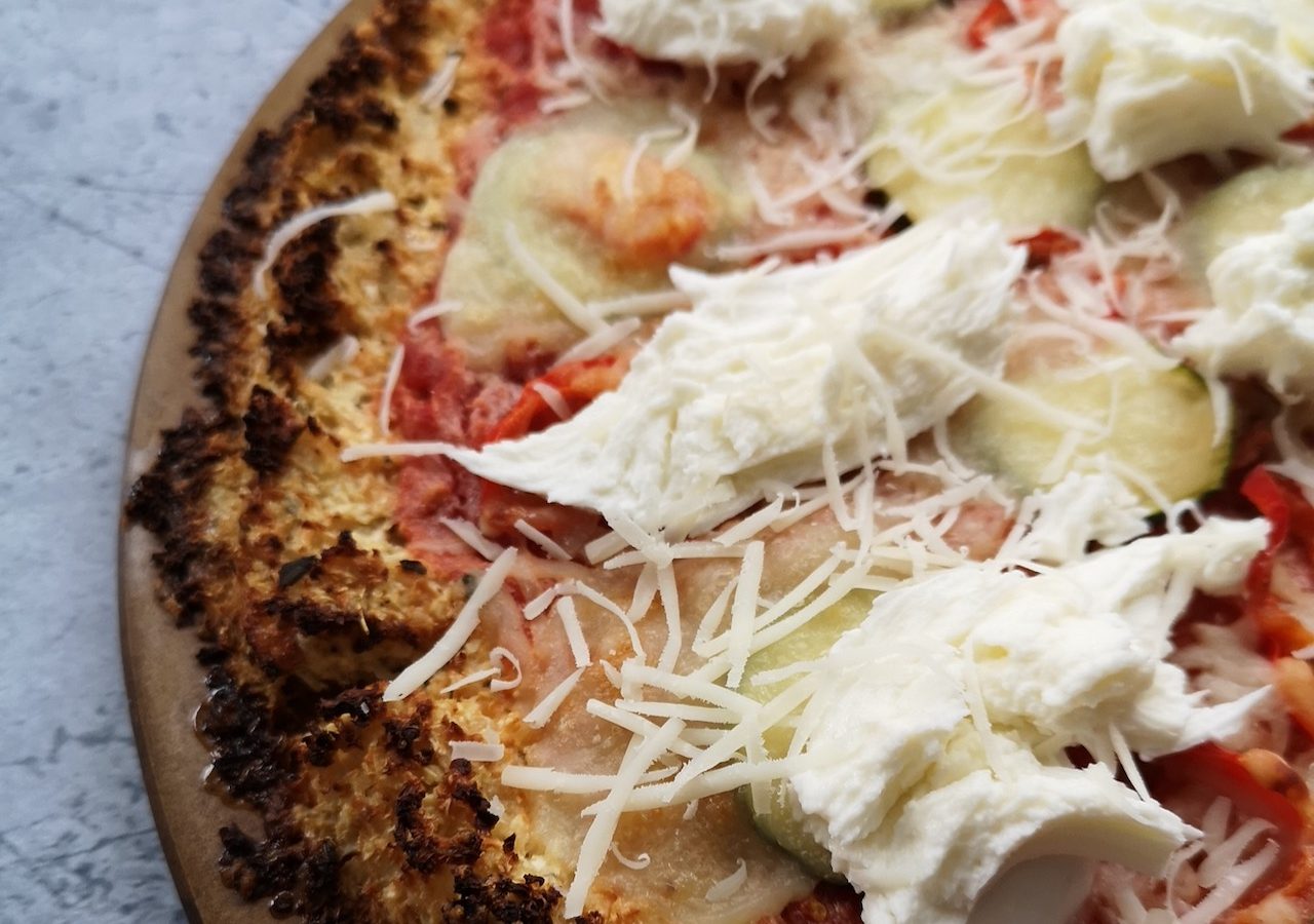 close up of pizza