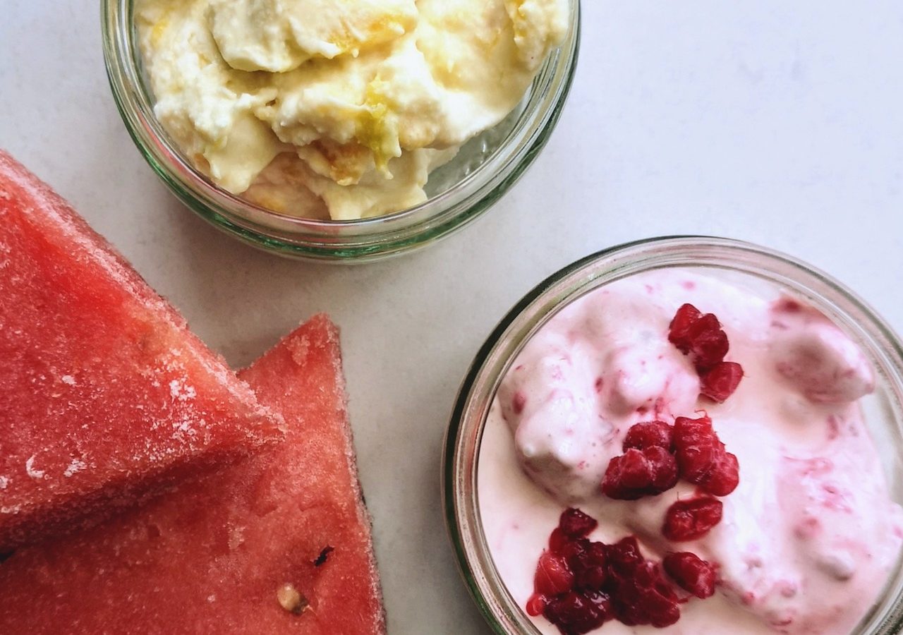 watermelon raspberry and mango