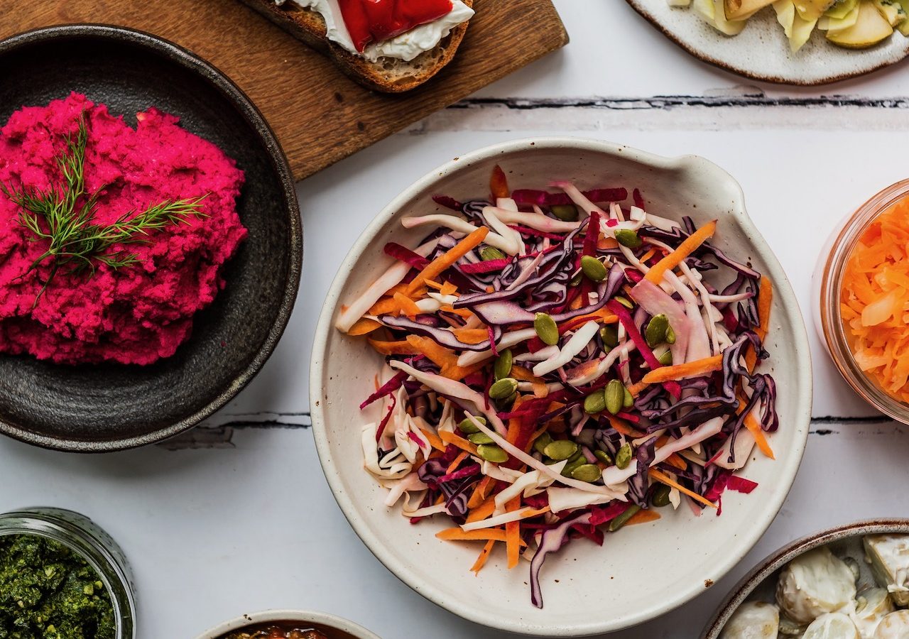 Brightly coloured food to eat the rainbow