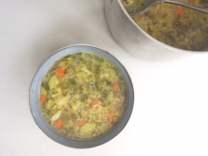 Roast chicken soup