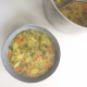 Roast chicken soup