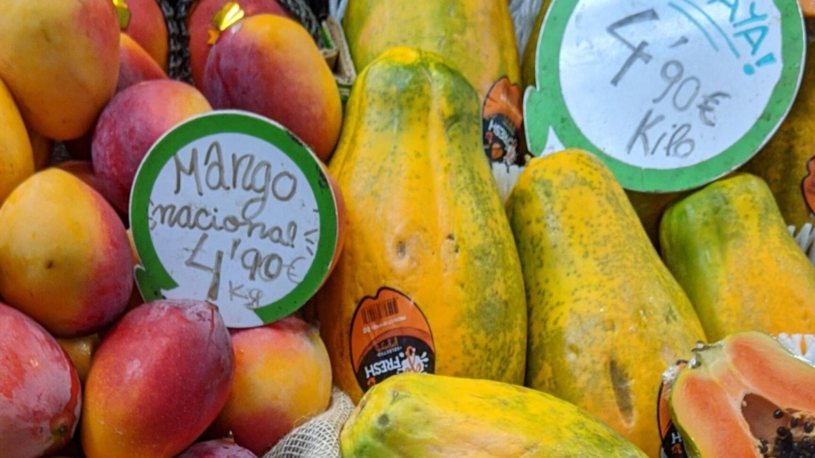 Mangos and papayas