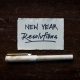 Pen and paper for New Year resolutsions