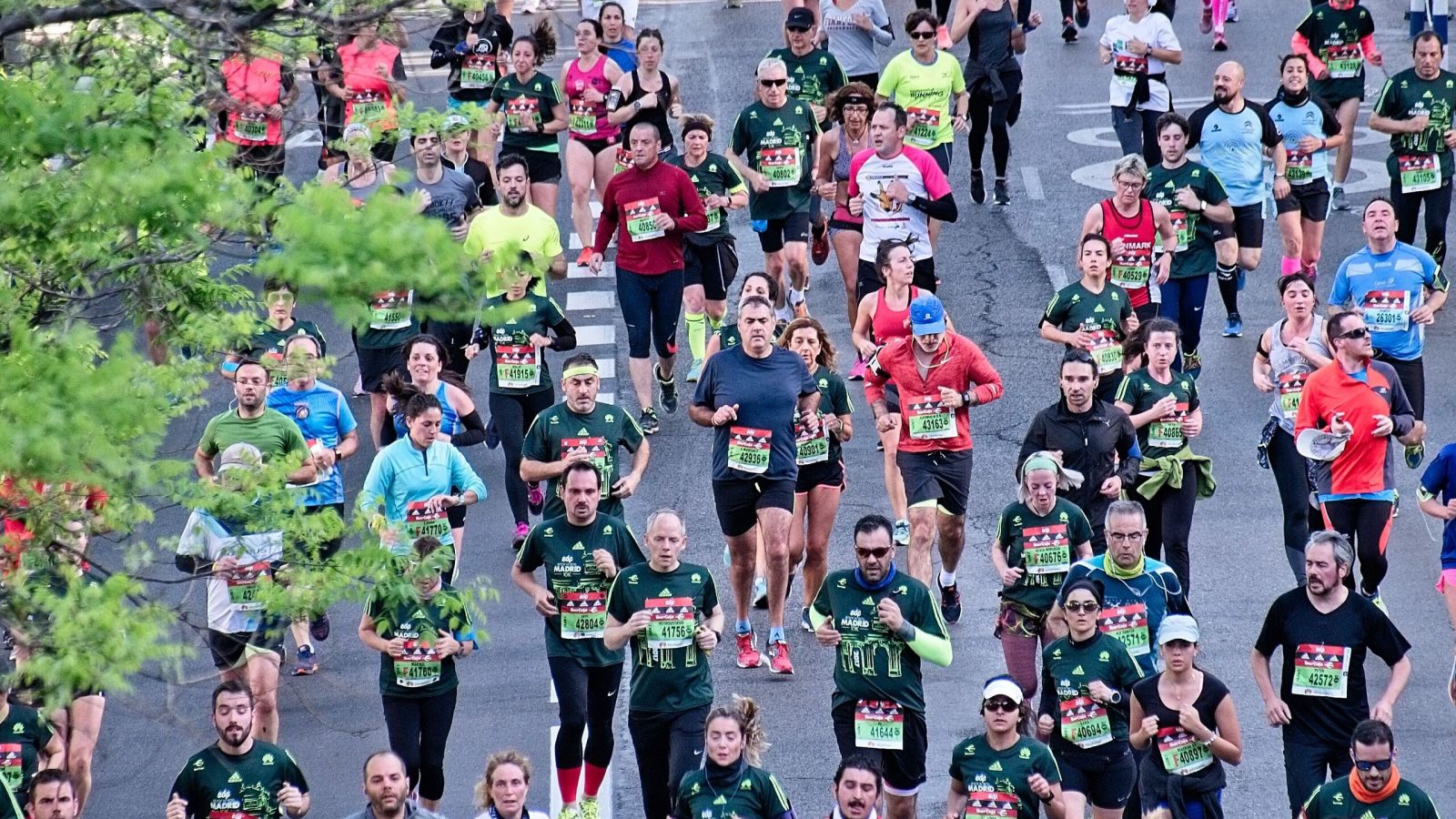 People running marathon exercise